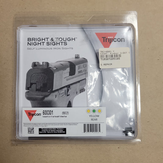 Trijicon 3-DOT SIGHT for Kimber Green Front/ Yellow Rear KB01Y