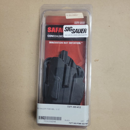 Safariland Holster 7TS ALS Belt Slide for Sig Sauer P365, LH 7377-365-412