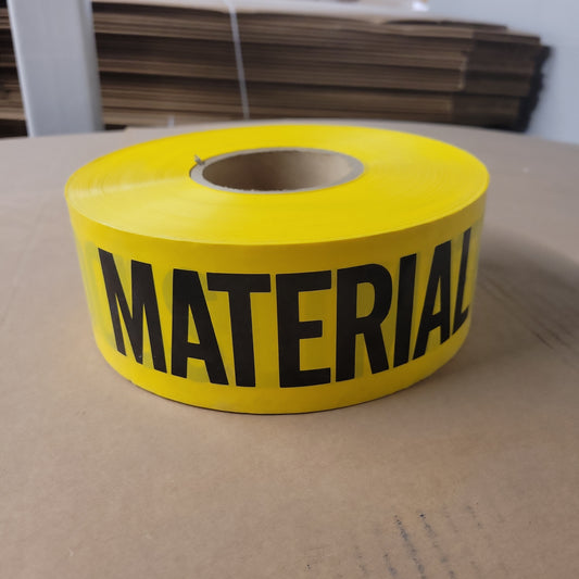 Barrier Tape "HAZARDOUS MATERIALS" 1000' x 3", Yellow B3103Y-HazMat