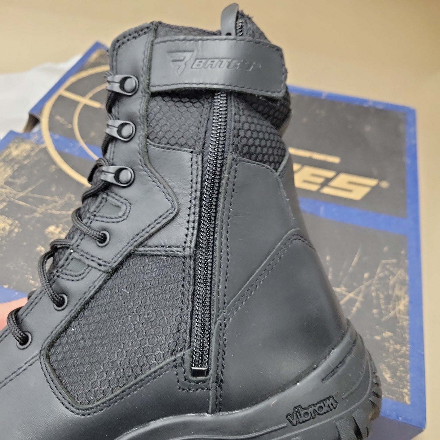 Bates Boots Maneuver Waterproof Side-Zip, Black, SZ 8.5W E05508-8.5EW