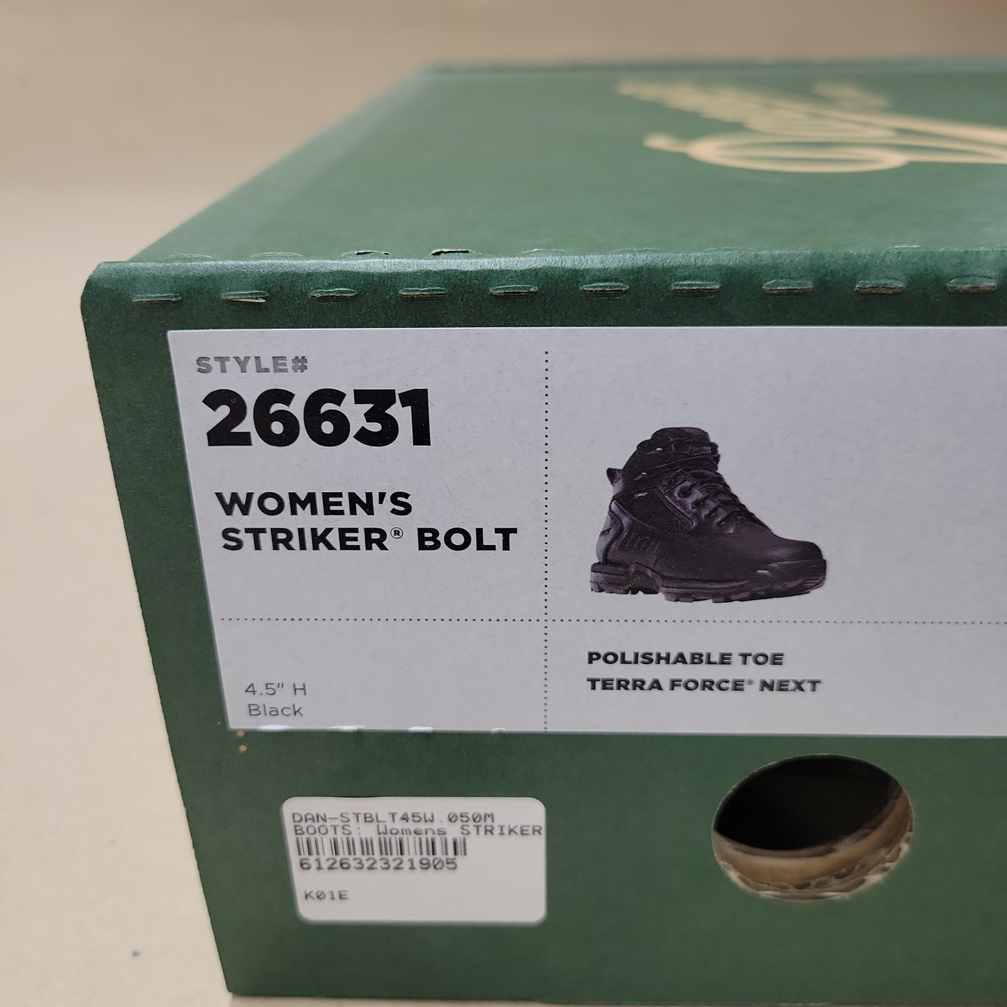 Danner Boots Womens STRIKER Bolt, 4.5", Gore-Tex®, Size 5.0M 26631-050D