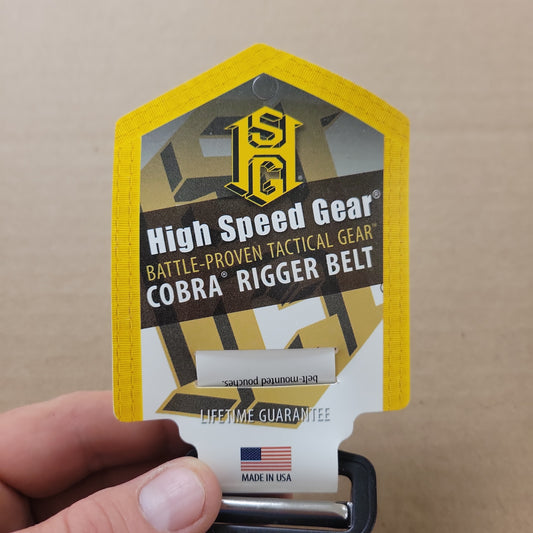 High Speed Gear Rigger Belt 1.50" 2XL (48-50) Black 31CFV4BK