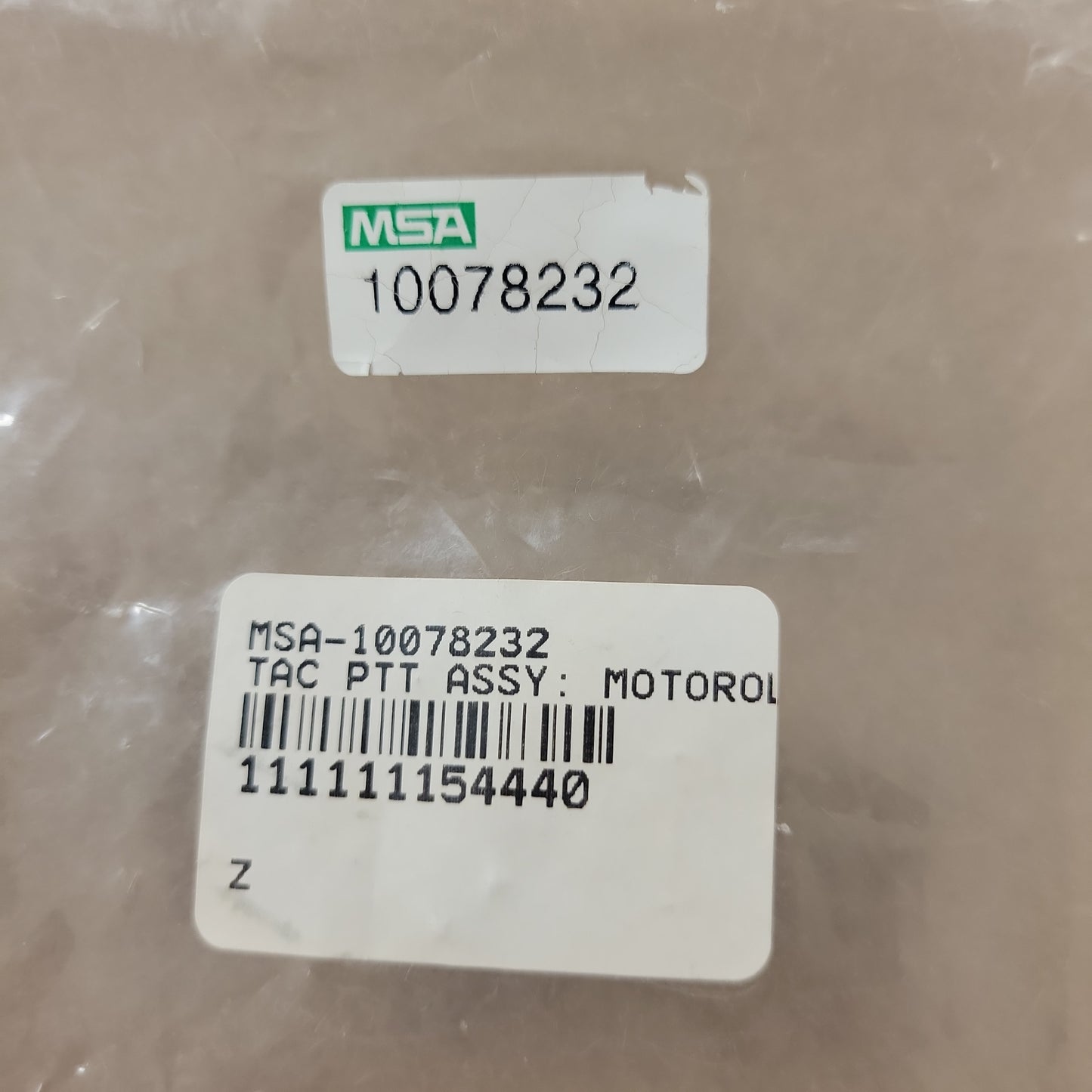 MSA Tactical PUsh to Talk connector Cable MOTOROLA XTS 10078232