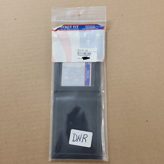 Bi-Fold Leather Badge Wallet ID Case DK385 CC and MONEY 107-DK385