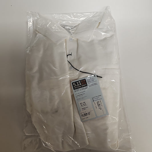 5.11 Tactical Polo Shirt Short Sleeve Professional White 2XL 41060-010-2XL