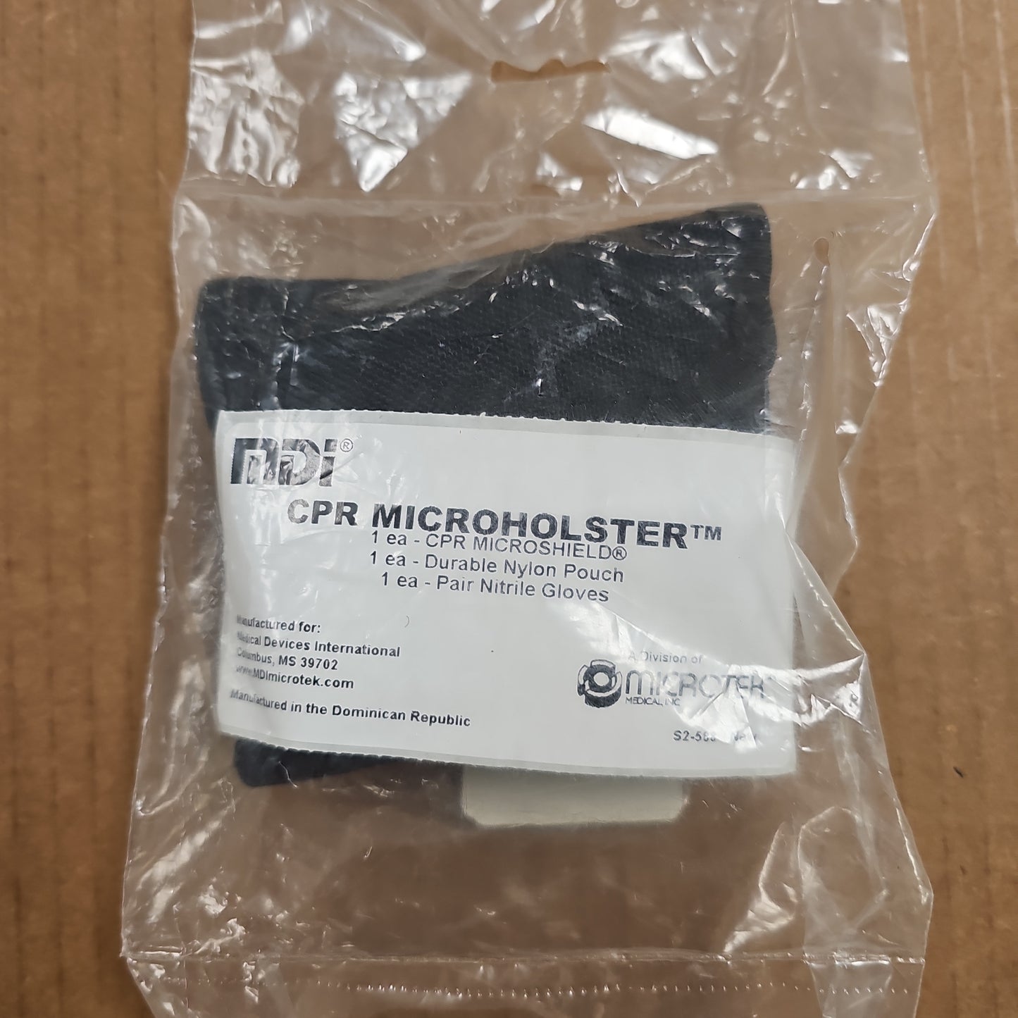 CPR KIT: MICROHLSTR, INCL: MICROSHIELD/GLOVES & CASE 70-185