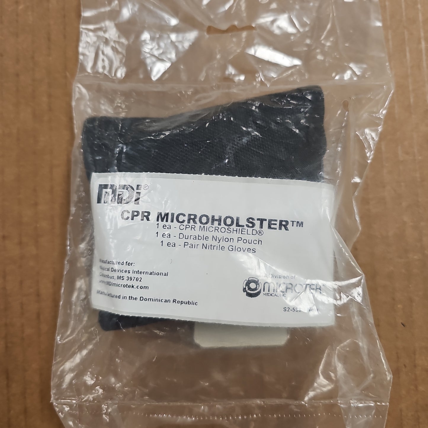 CPR KIT: MICROHLSTR, INCL: MICROSHIELD/GLOVES & CASE 70-185