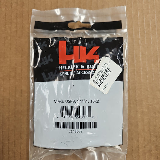 Magazine: H&K USP Full Size, 9mm, 15-Rounds MGHK214305S