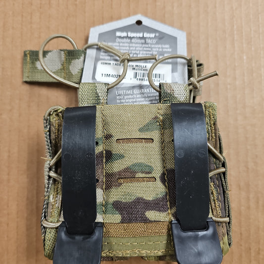 Pouch: 40MM Double Taco, Molle, Multicam 11M402MC
