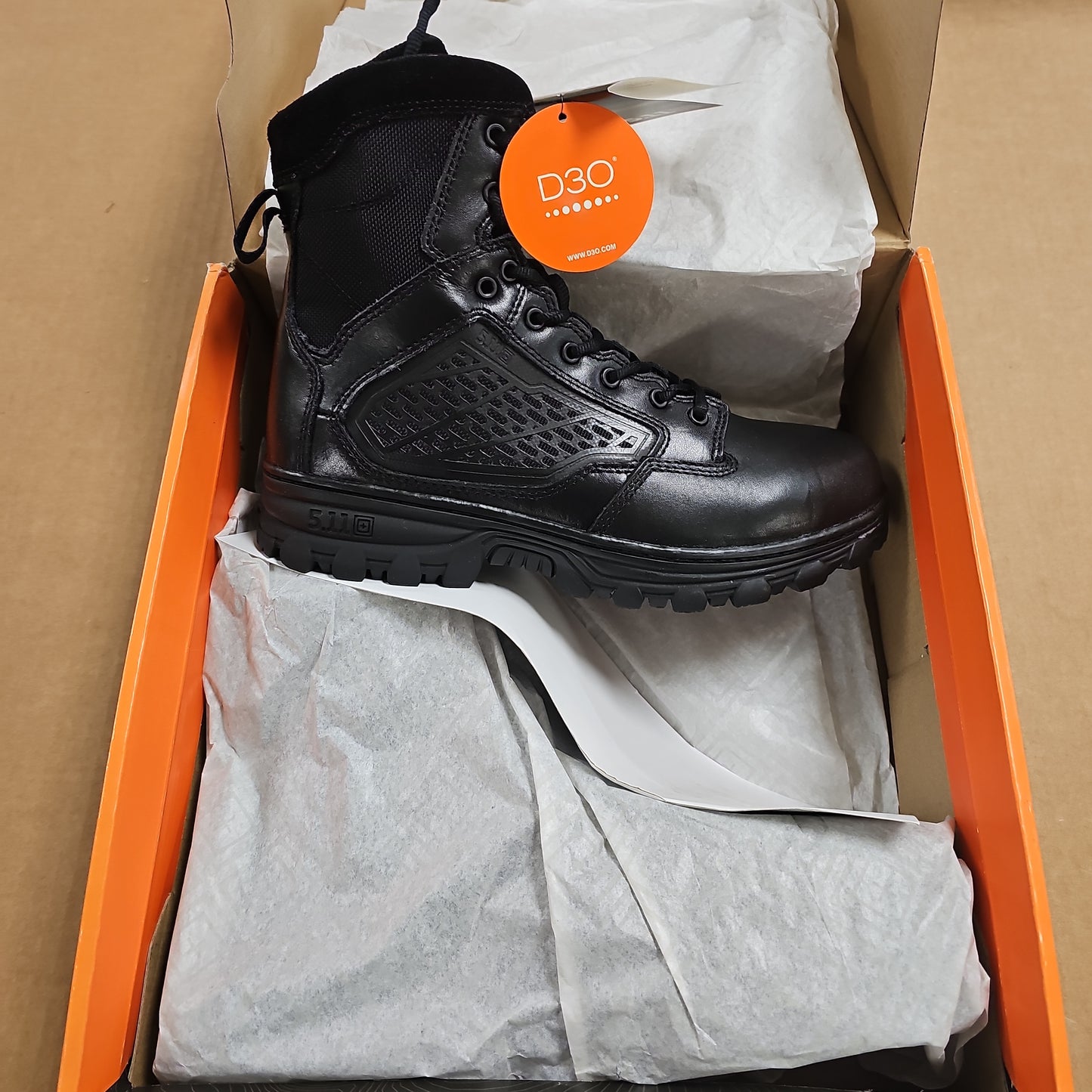 5.11 Tactical Boots EVO 6 in Side Zipper Black Size 10 Wide 12311-019-10-W
