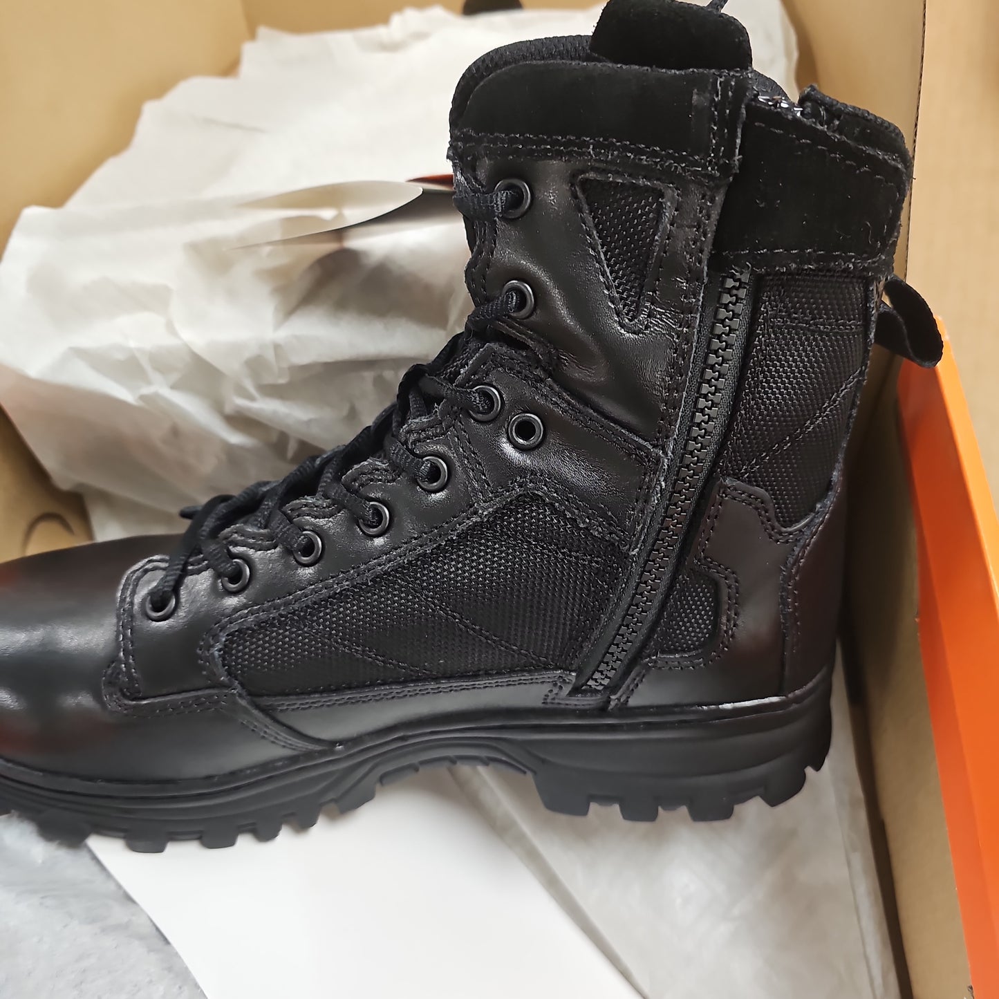 5.11 Tactical Boots EVO 6 in Side Zipper Black Size 10 Wide 12311-019-10-W