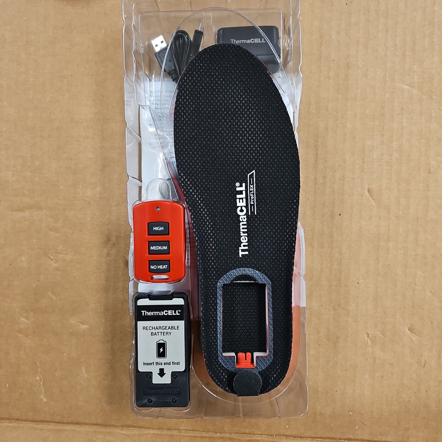 Heated Insole: Thermacell ProFLEX, Large sz. 7.5-9 HW20-L
