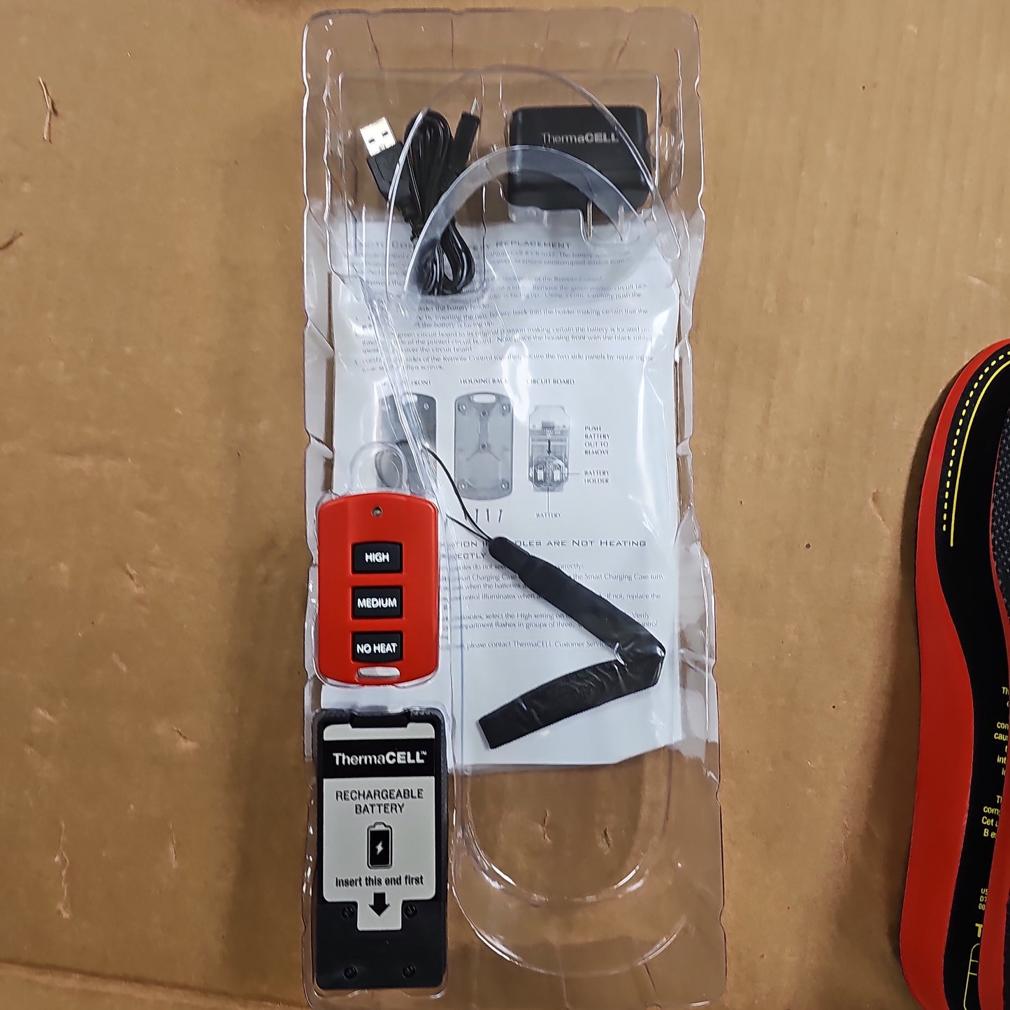 Heated Insole: Thermacell ProFLEX, Large sz. 7.5-9 HW20-L