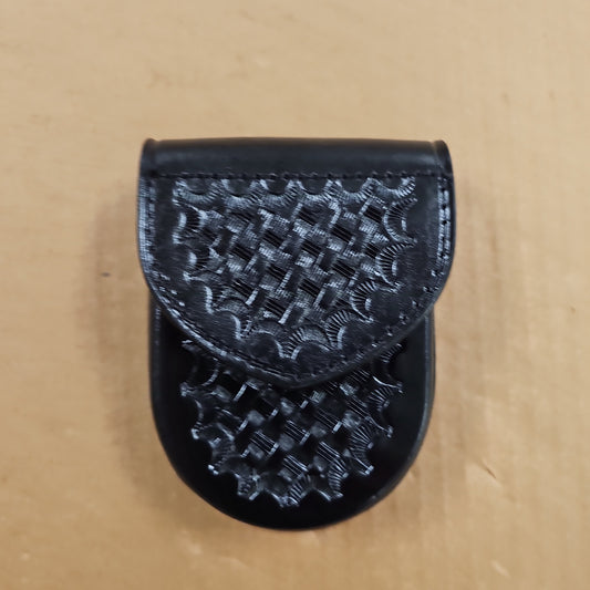 CUFF HOLDER: SINGLE, BBW, HIDDEN SNAP, COVERED 8121H