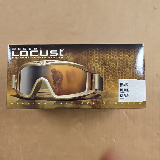 GOGGLES: Desert Locust Basic, Clear Lens (Black) 4-0309-0301