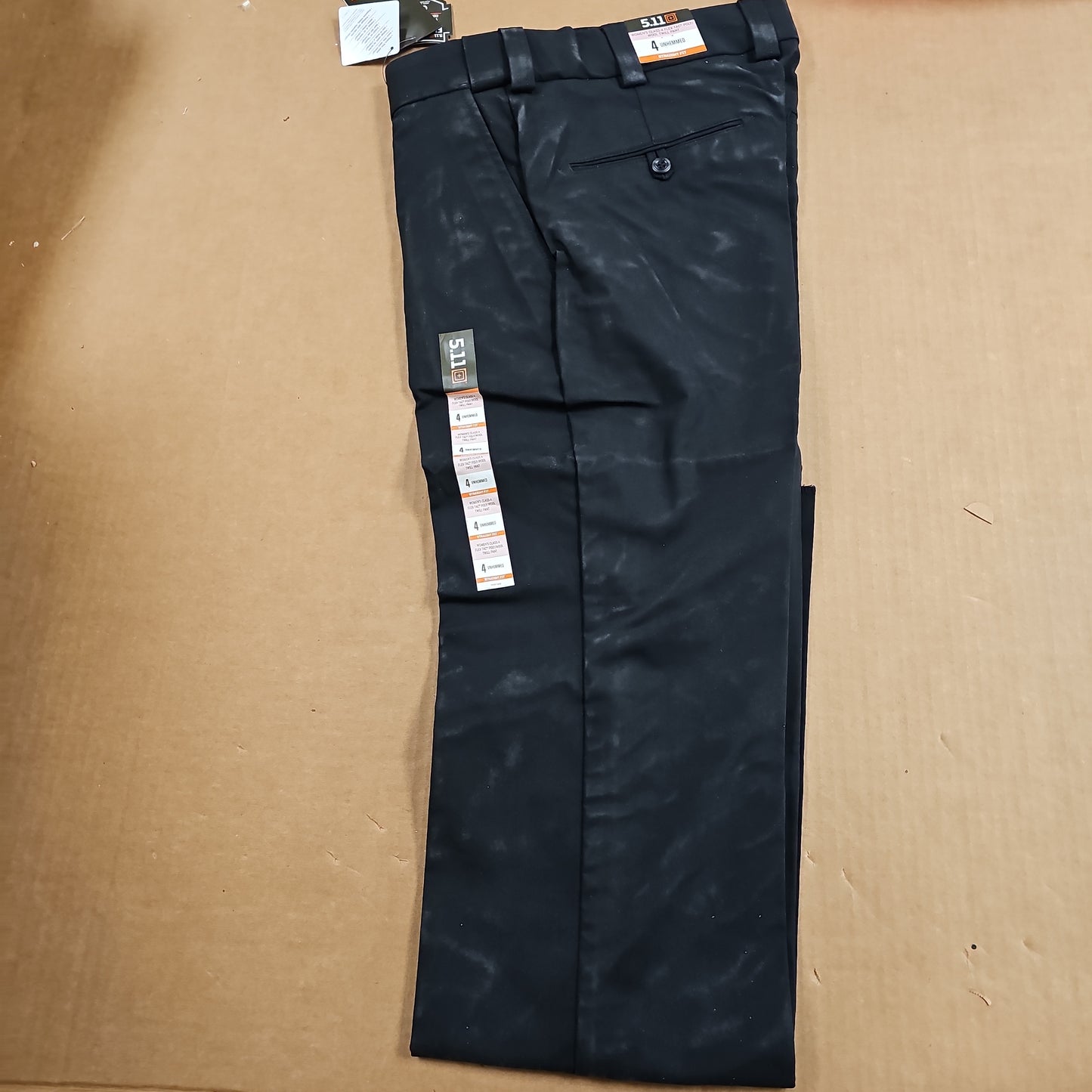 5.11 Tactical Pant Womens Twill FT Polywool Class A Black Size 4 64424-019-4