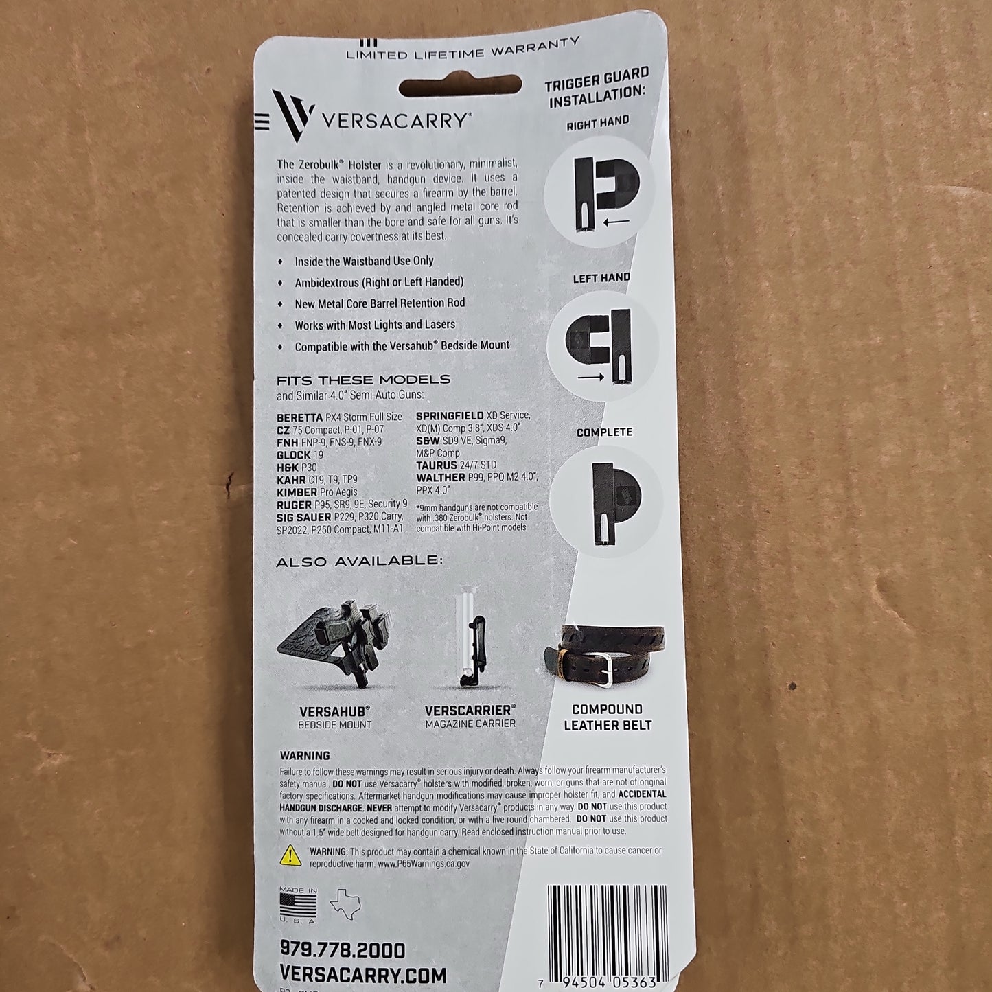 9MM: IWB, MED, 4.75 Clip, Fits 3.8 - 4.25 Barrels 9MM-MED