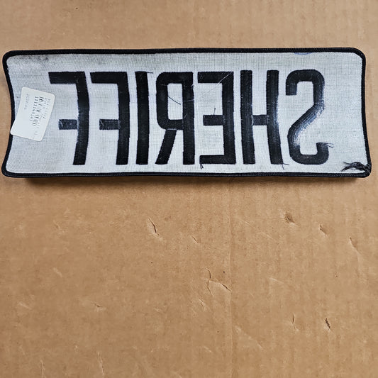 Patch: Sheriff Olive Drab W/ Black Lettering 4X11 E1282