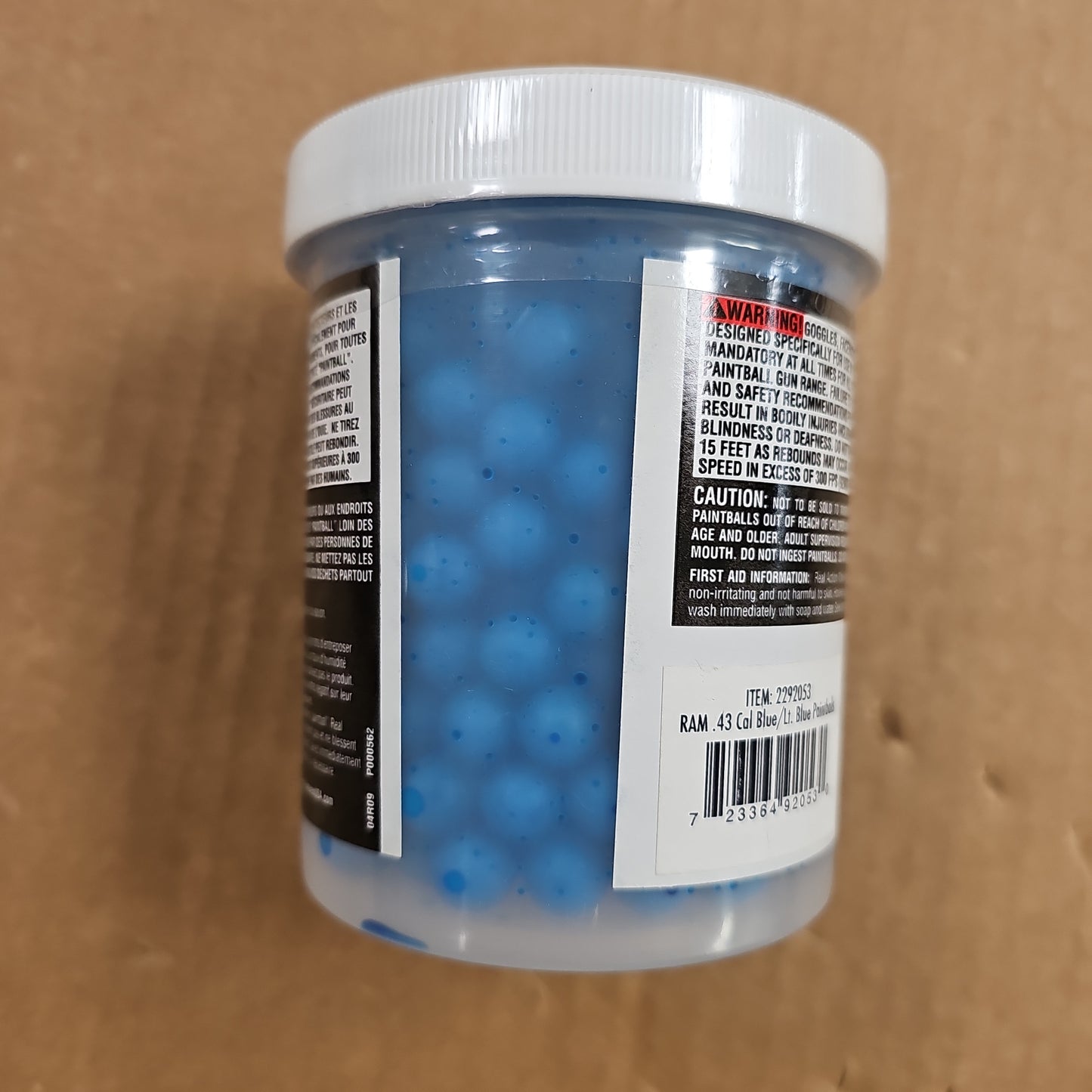 RAM AMMO: .43 CAL Blue Shell/Blue Paint (430 Count) 229-2053