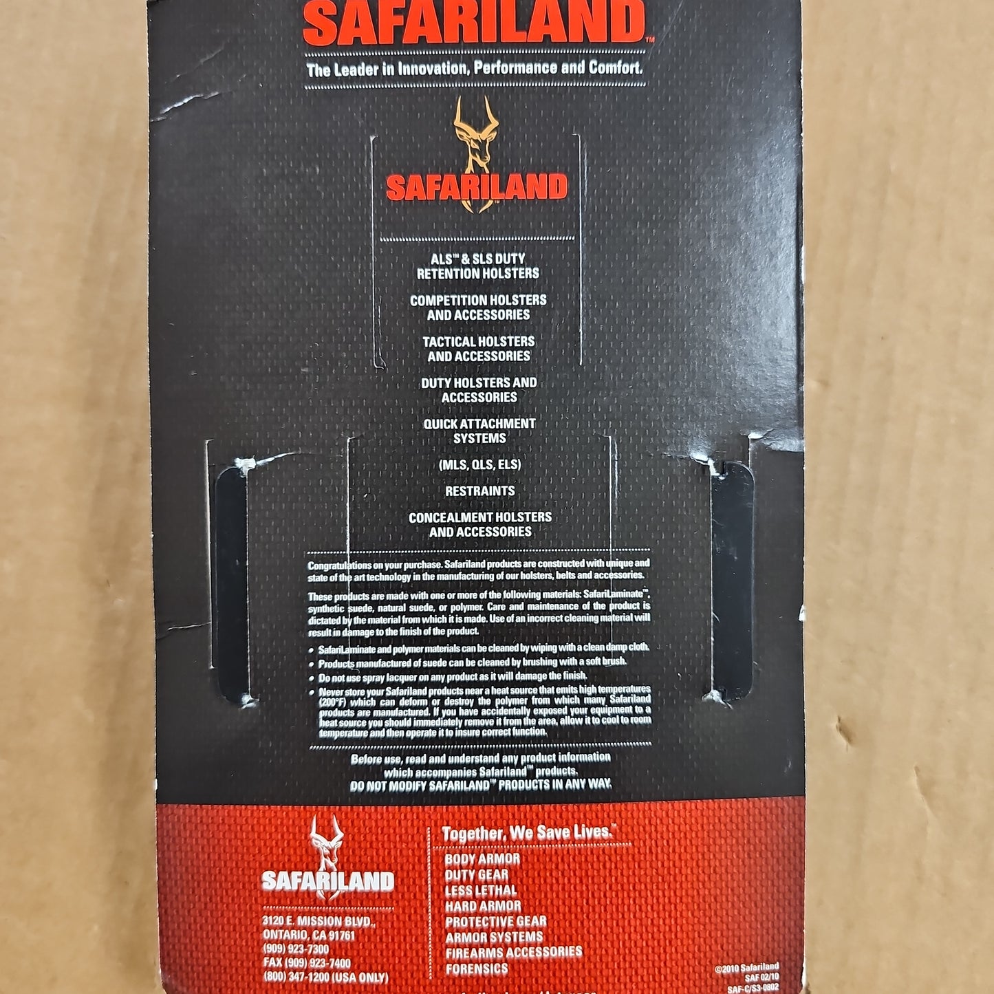 Safariland High Gloss Double Mag Holster for 45/9MM Single Stack Firearms