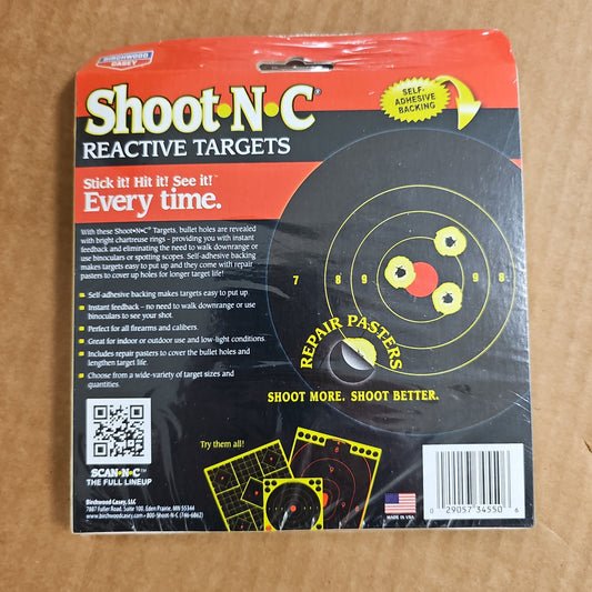 Birchwood Casey Shoot N-C Target 6" Bulls-Eye (60 PACK) 34550