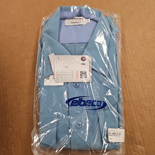 ELbeco Men's Shirt Duty Maxx Short Sleeve Blue Size 17 5583-17