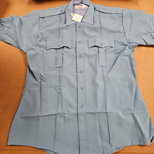 ELbeco Men's Shirt Duty Maxx Short Sleeve Blue Size 17 5583-17