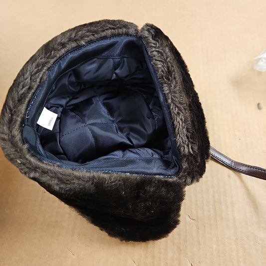 Midway Cap Trooper Hat Fur Brown Small 202