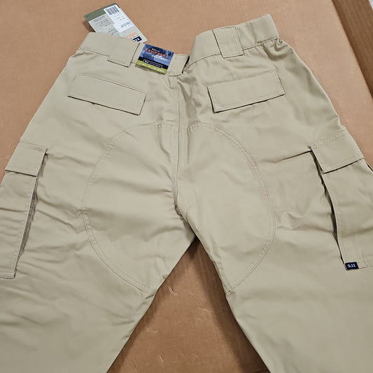 5.11 Tactical TDU Poly/Cotton Ripstop Pants in Tan, X-Large/Short Size