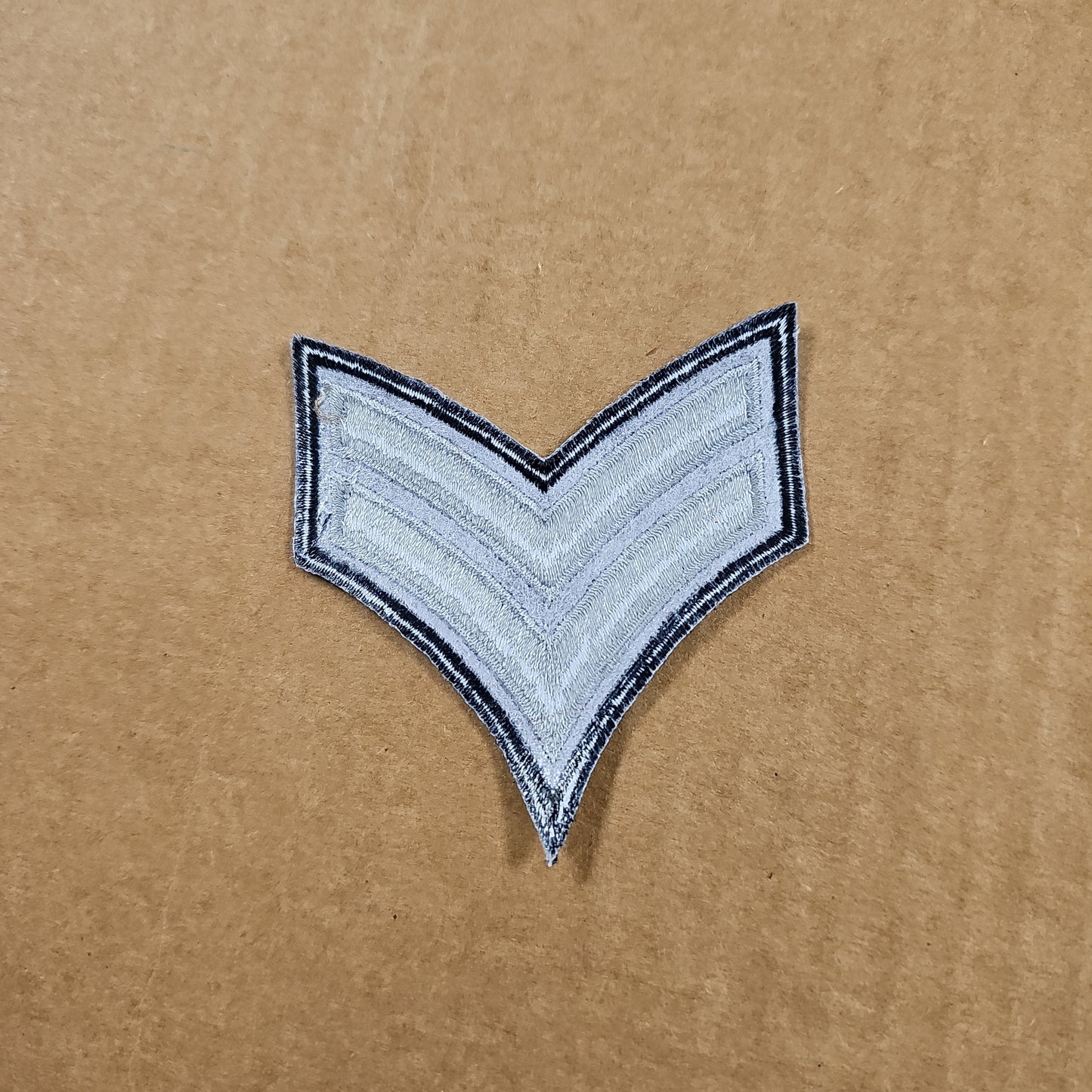 Shoulder Patch Corporal Stripes Silver Gray / Midnight Navy 325 CPL (Pair)