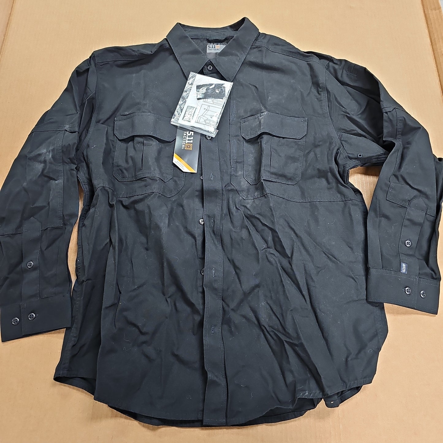 5.11 Tactical Shirt Long SLeeve Black X-Large 72157-019-2XL