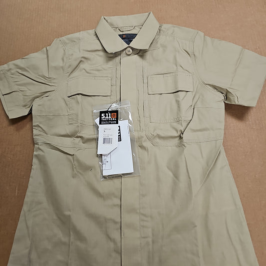 5.11 Tactical Shirt: Women's SS Taclite TDU Khaki, S 61025-162-S
