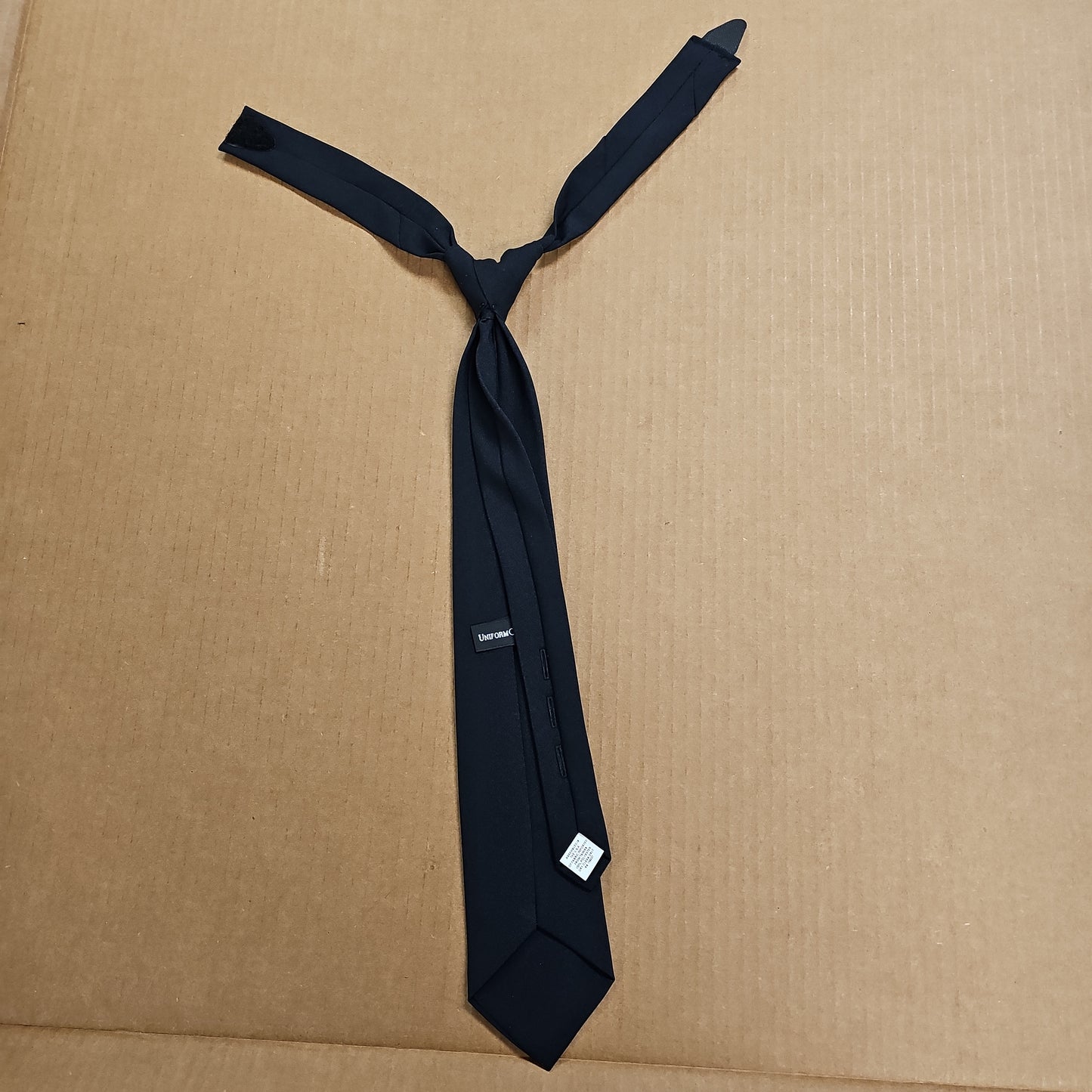 Tie: Navy, Hook & Loop w/button holes, 18 Regular Length 90111-061