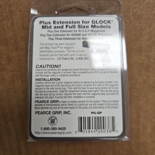 MAG EXTENSION: All Full/Mid Size Glocks except 20/21 PG-GP
