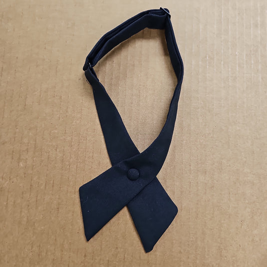 Samuel Broome Uniform Access Dark Navy Crossover Tie with Covered Snap