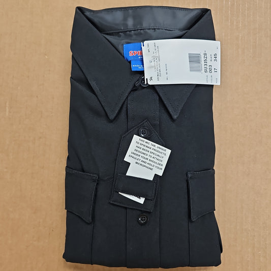 Spiewak & Sons, Inc. Men's Long Sleeve Black Shirt with PolySorb Mesh 17x34/35