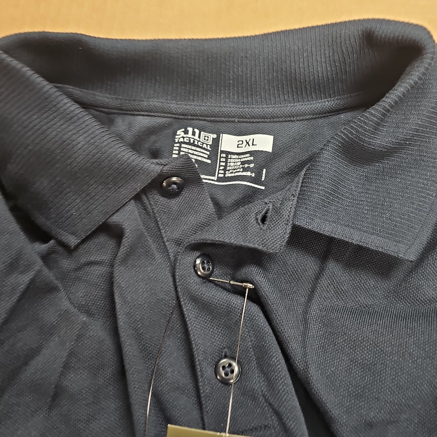 Polo Shirt: L/S Professional, Dark Navy, XX-Large 42056-724-2XL