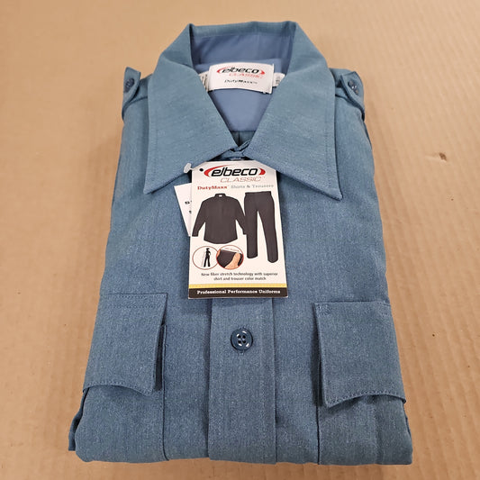 Elbeco Duty Maxx Short Sleeve Shirt in French Blue, Size 15.5 - 5589-15.5