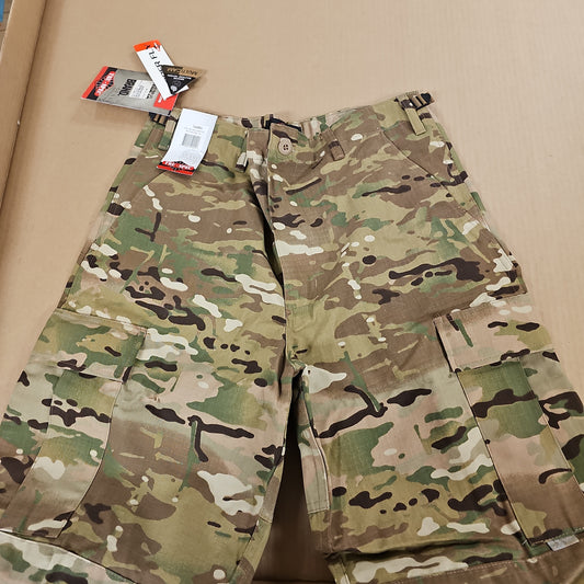 BDU Trouser: Multicam, 65/35 Poly/Cotton Ripstop,Med/Long 1603024