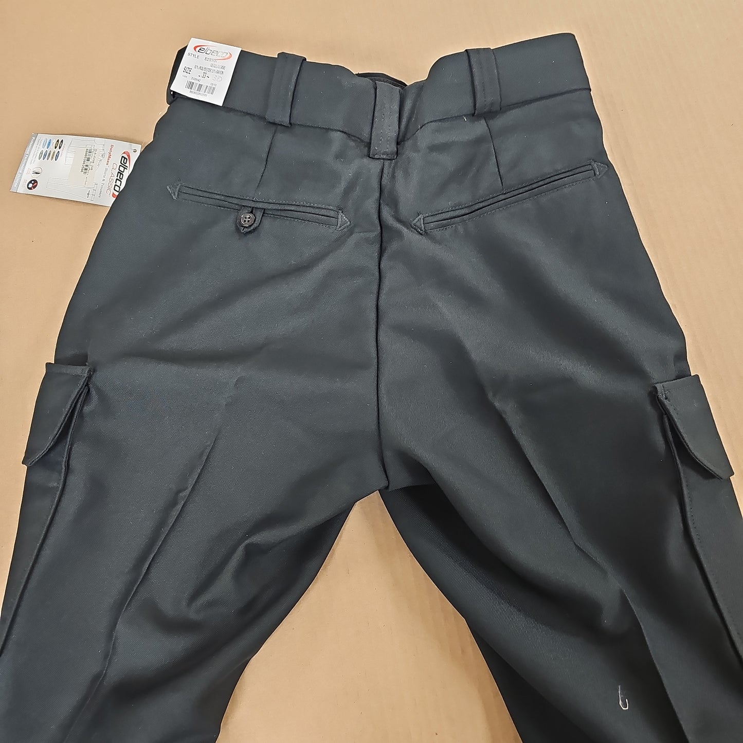 Pants: DutyMaxx w/Cargo Pkts, Black, 33 Waist, Reg Rise E230RND-33R