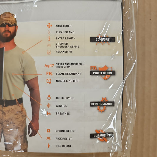 Shirt: L/S Relaxed Crew, XGO FR Level 1, Black, Large 1F11A-BLK-L