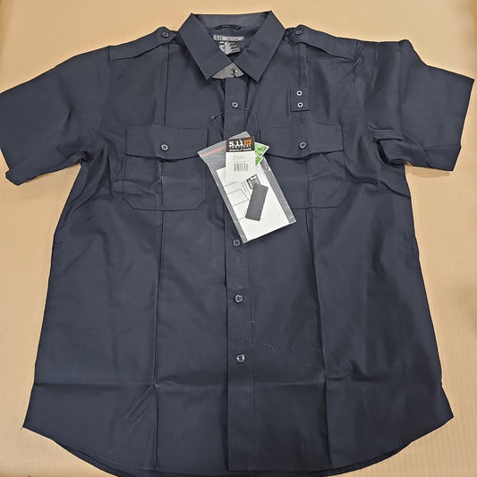 5.11 Tactical Men's Taclite PDU Short Sleeve Shirt in Midnight Navy, L/R
