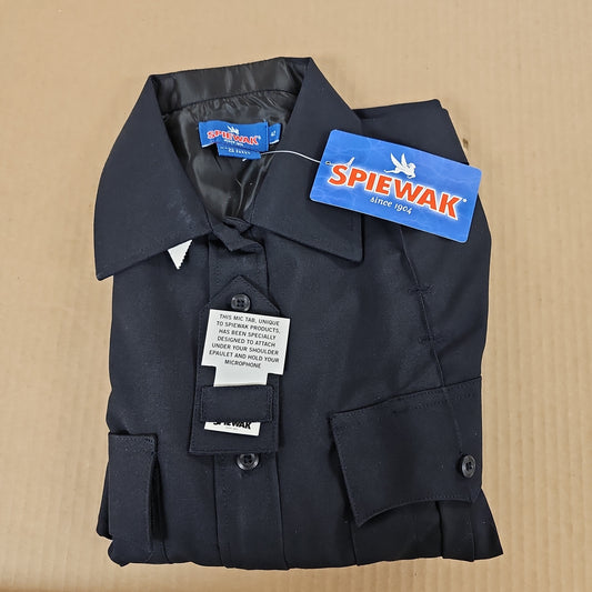 Shirt: Spiewak Poly/Wool,Women's  S/S, Dark Navy, 42 SPDU71Z-011-42