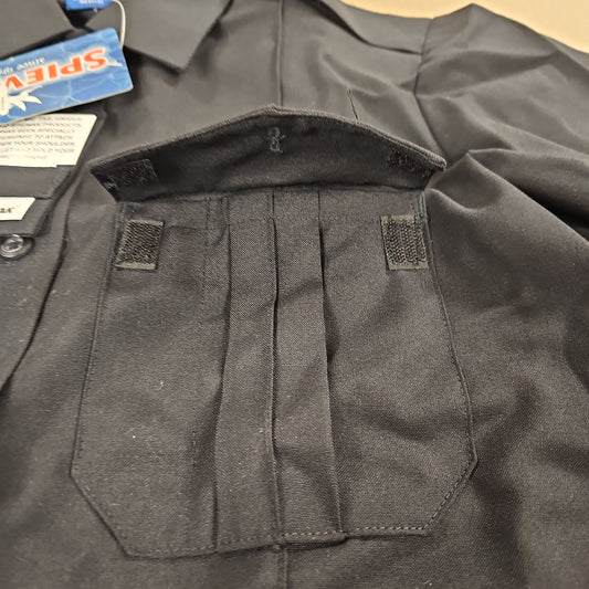 Shirt: Spiewak Poly/Wool,Women's S/S, Dark Navy, 36 SPDU71Z-011-36