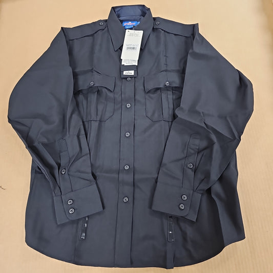 Shirt: Spiewak Poly/Wool,Women's L/S, Dk Navy, 44 SPDU76Z-011-44