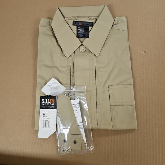 5.11 Tactical Shirt: TacLite TDU Shirt, S/S, TDU Khaki, Medium 71339-162-M
