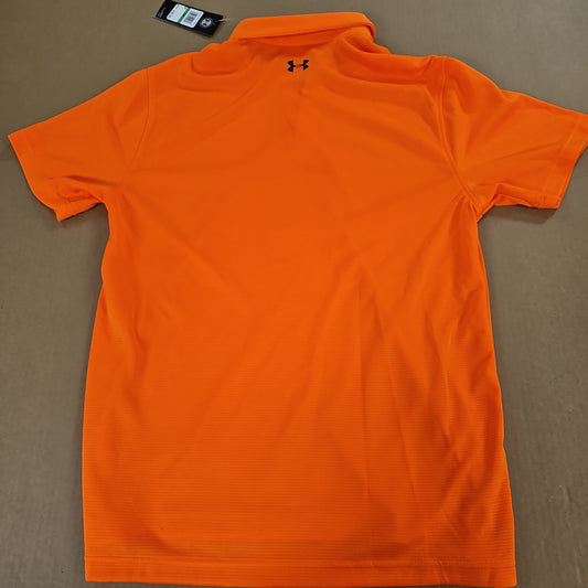 Polo: UA TECH S/S, Orange Spark, Size Lg 1290140-841-L