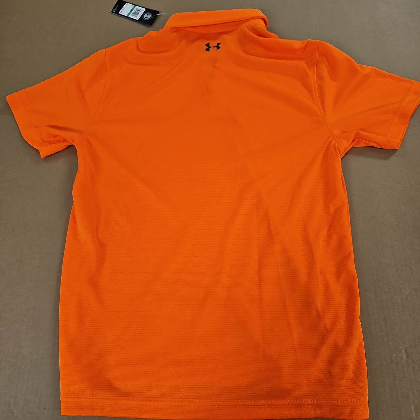 Polo: UA TECH S/S, Orange Spark, Size Lg 1290140-841-L