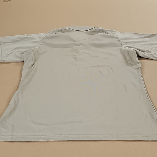 Polo Shirt: Performance, Women's, S/S,Silver Tan, Large 61165-160-L