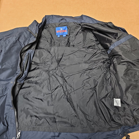 Spiewak & Sons, Inc. Navy Medium Rain Jacket - Windproof & Waterproof Design